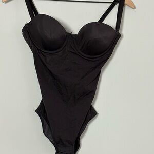 Maidenform Elegant Black Shape Wear Bodysuit 34B
